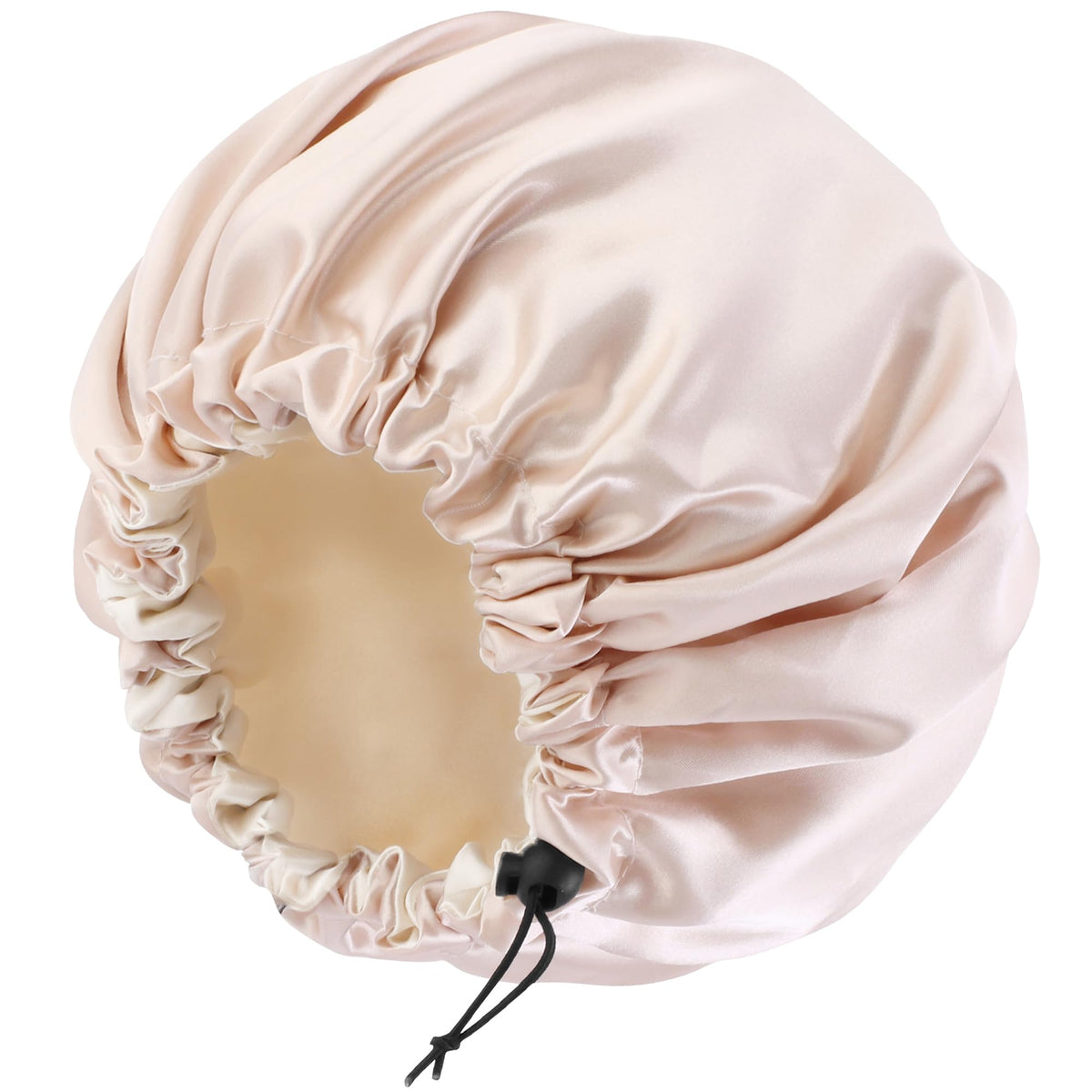 Edoneery front view satin bonnet showing full coverage and comfortable fit