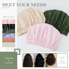 Edoneery size comparison with hand illustrating roomy interior for long hair