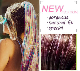 Edoneery tinsel woven into a braid adding instant color and party-ready shine