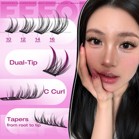 eefofnn demonstration of press-on application for quick, glue-free wear