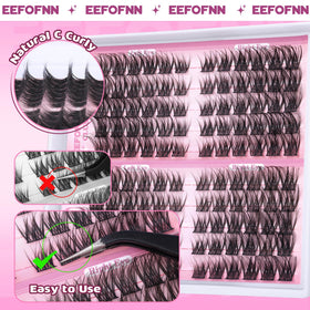 Eefofnn clusters with tweezers and adhesive illustrating easy DIY application