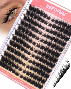 Eefofnn front packaging showing fox eye cluster set and benefits