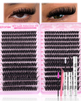 Eefofnn front packaging showing 560-piece volume cluster kit and included tools
