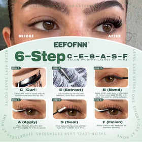 Eefofnn length comparison strip from 10mm to 18mm for customizable volume and style
