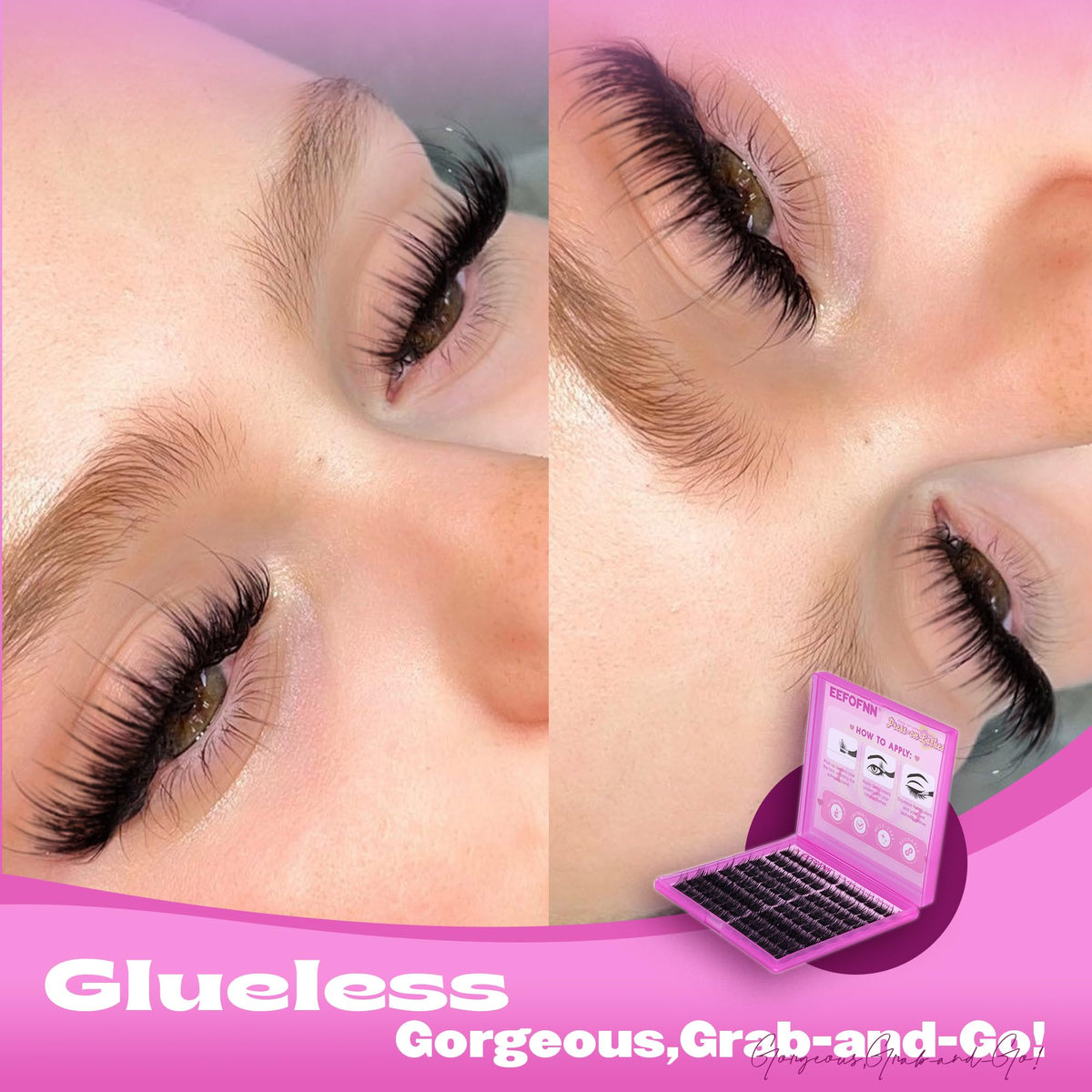 Eefofnn model daytime look showcasing natural flutter benefit