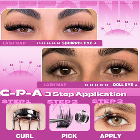 Eefofnn model evening glam showing dramatic lash volume benefit