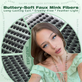 Eefofnn model wearing soft daytime look showing natural volume and lightweight comfort