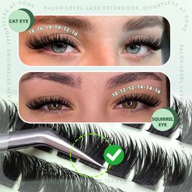 Eefofnn on-eye before and after showing fuller lifted lashes for visible enhancement