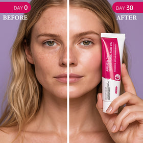 EELHOE applying cream on hand illustrating quick absorption benefit
