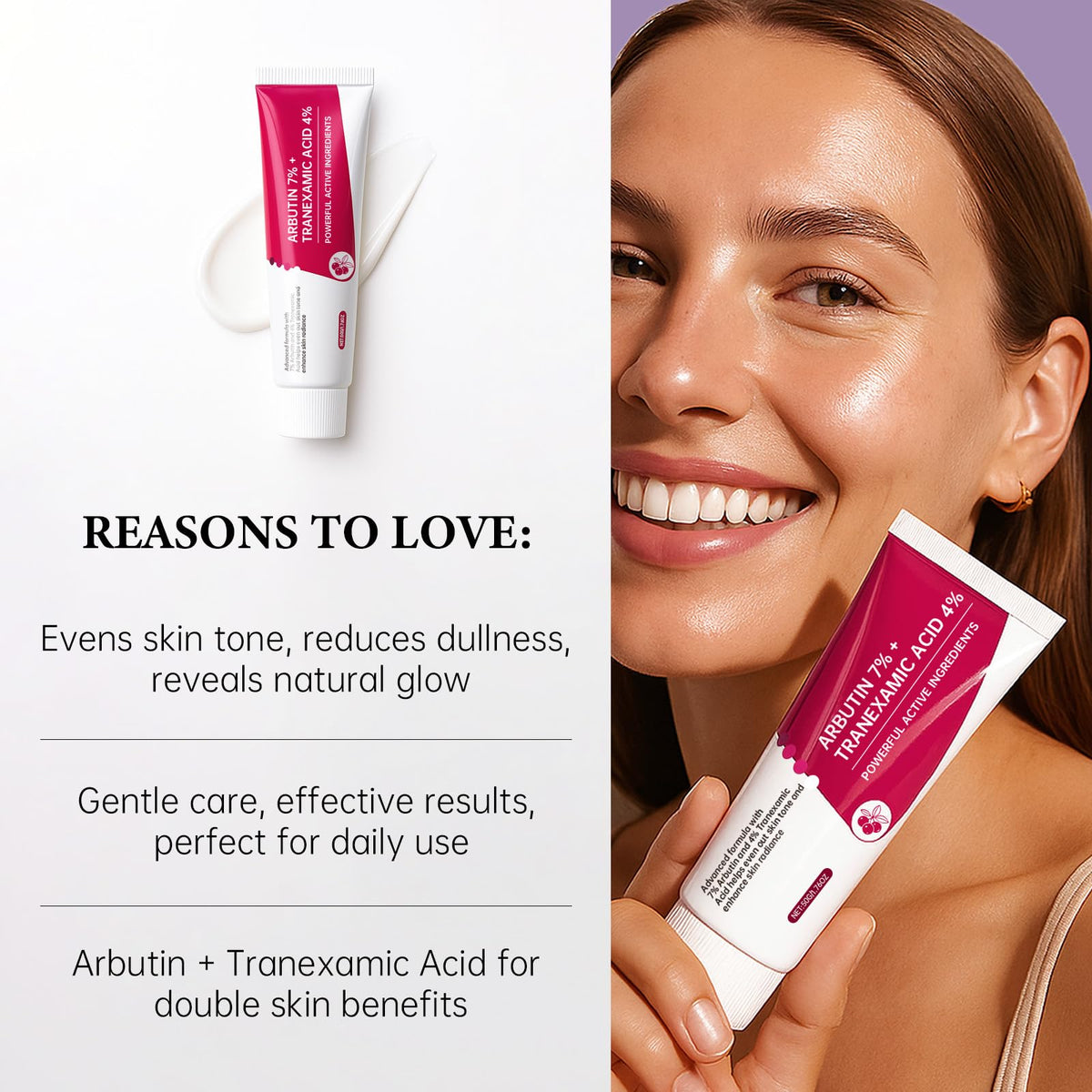 EELHOE close-up cream texture demonstrating lightweight hydration benefit