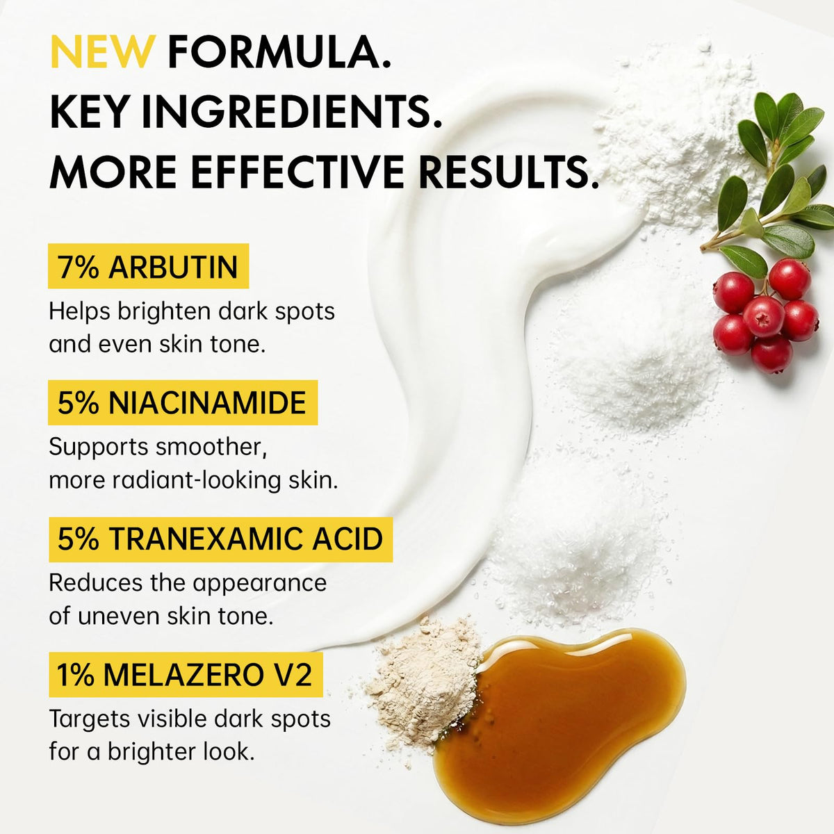 EELHOE active ingredients displayed to highlight formulation clarity