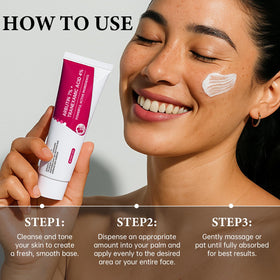EELHOE moisturized cheek after use showing smoother, balanced skin benefit