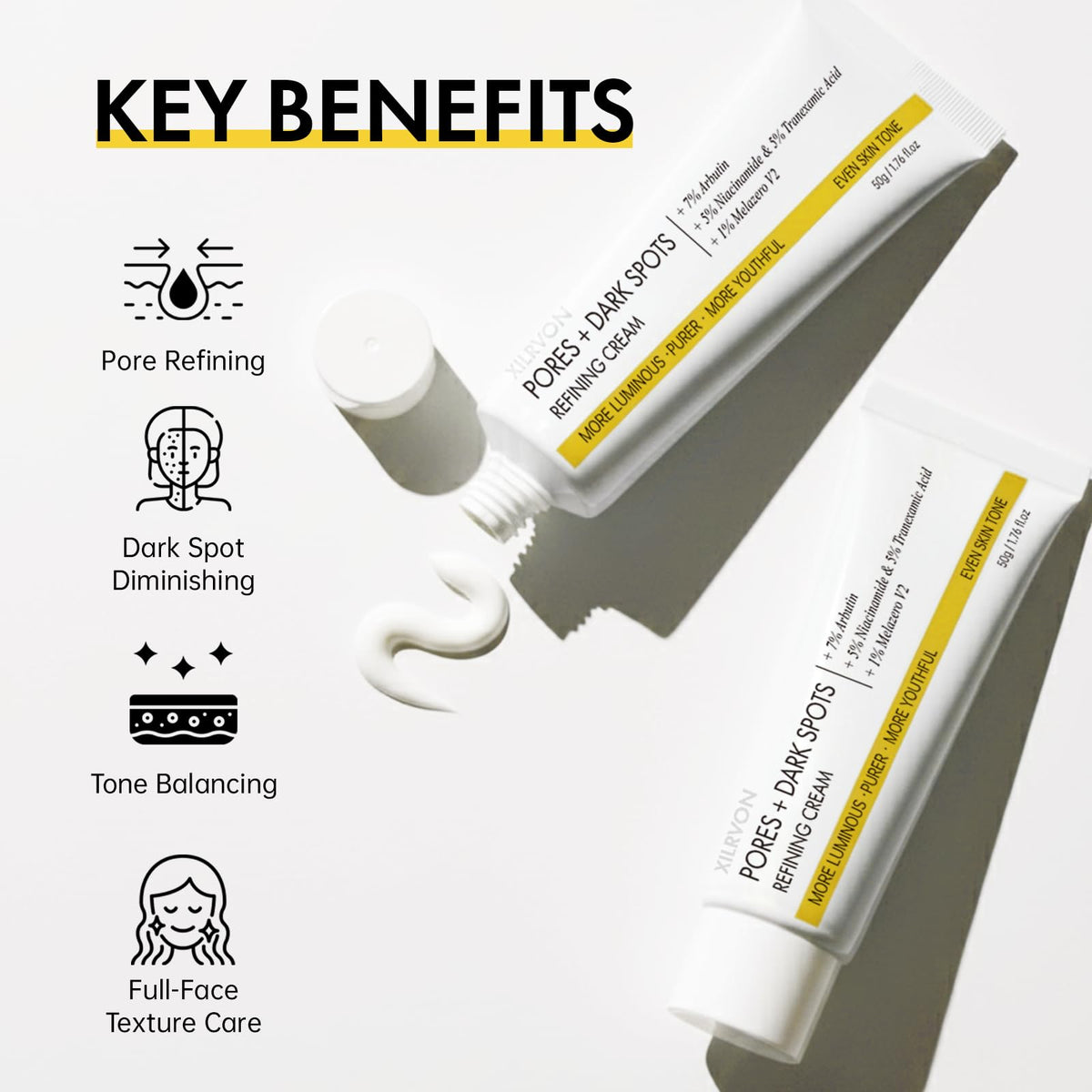 EELHOE pump dispensing cream into hand for easy application