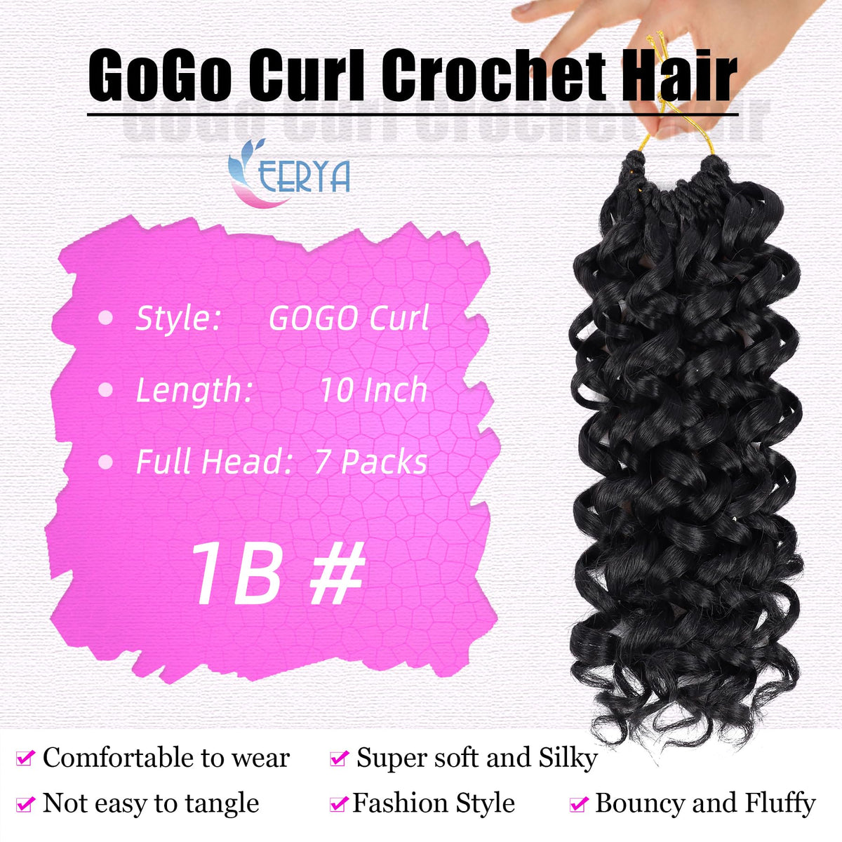 EERYA crochet needle and hair rings included for quick beginner-friendly installation