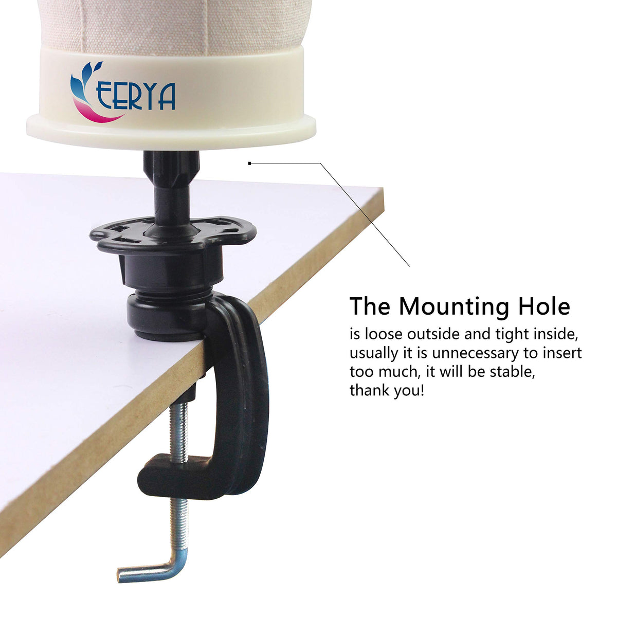 EERYA size comparison with ruler demonstrating 22-inch circumference and compact height