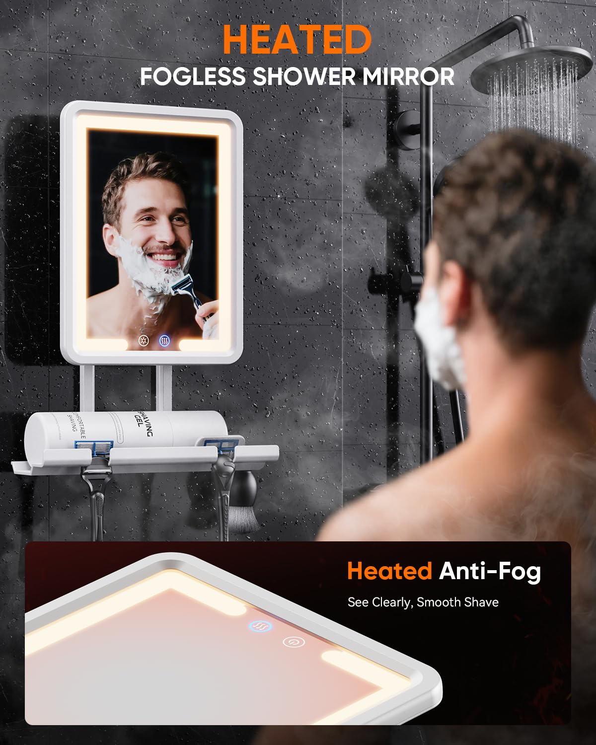 eeuuty razor holder and traceless mount showing secure storage for convenience