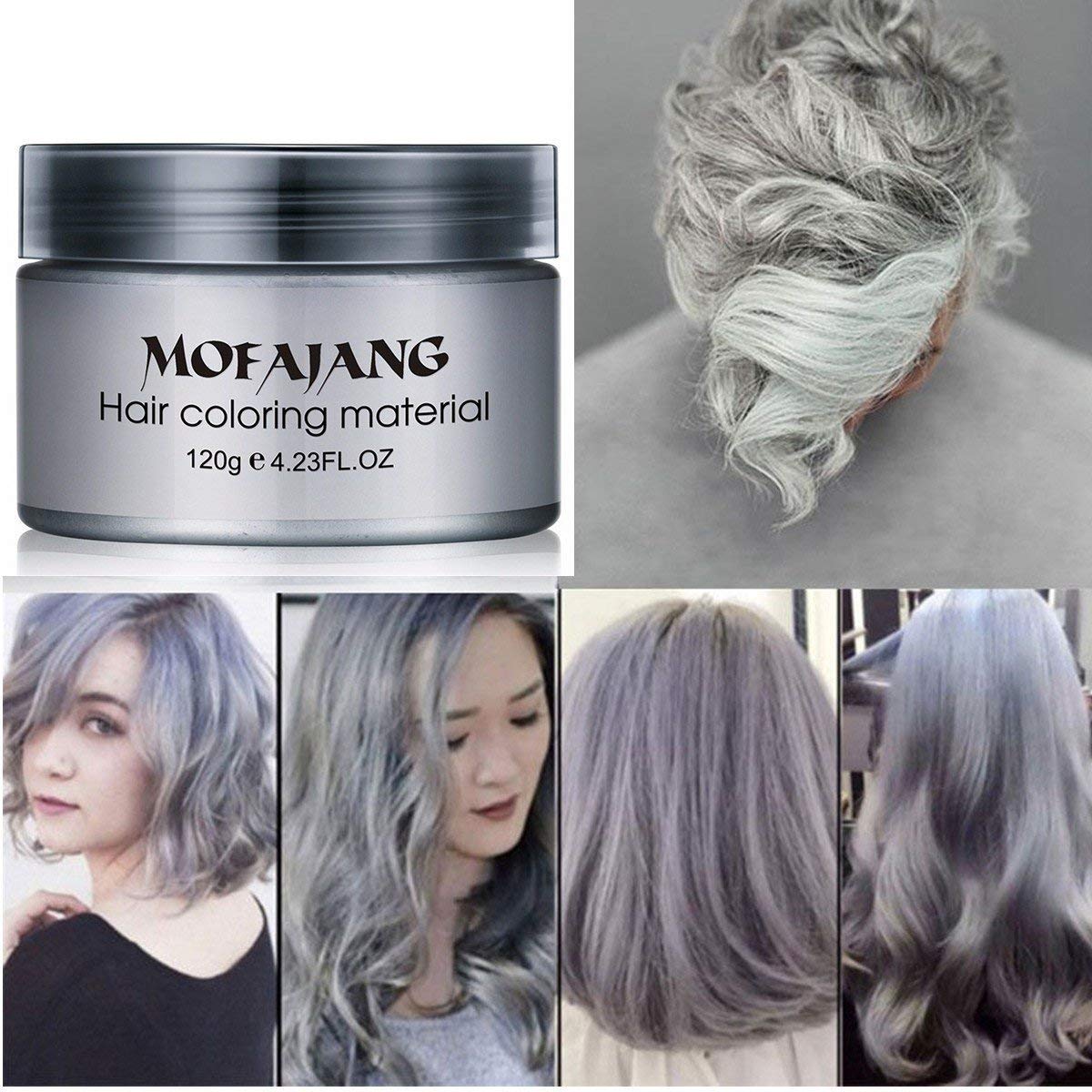EFLY close-up texture of gray styling wax highlighting smooth spread