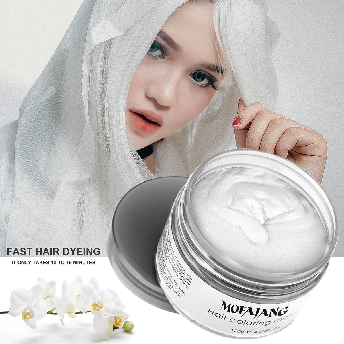 EFLY wax being blow-dried into hair to set style and enhance hold