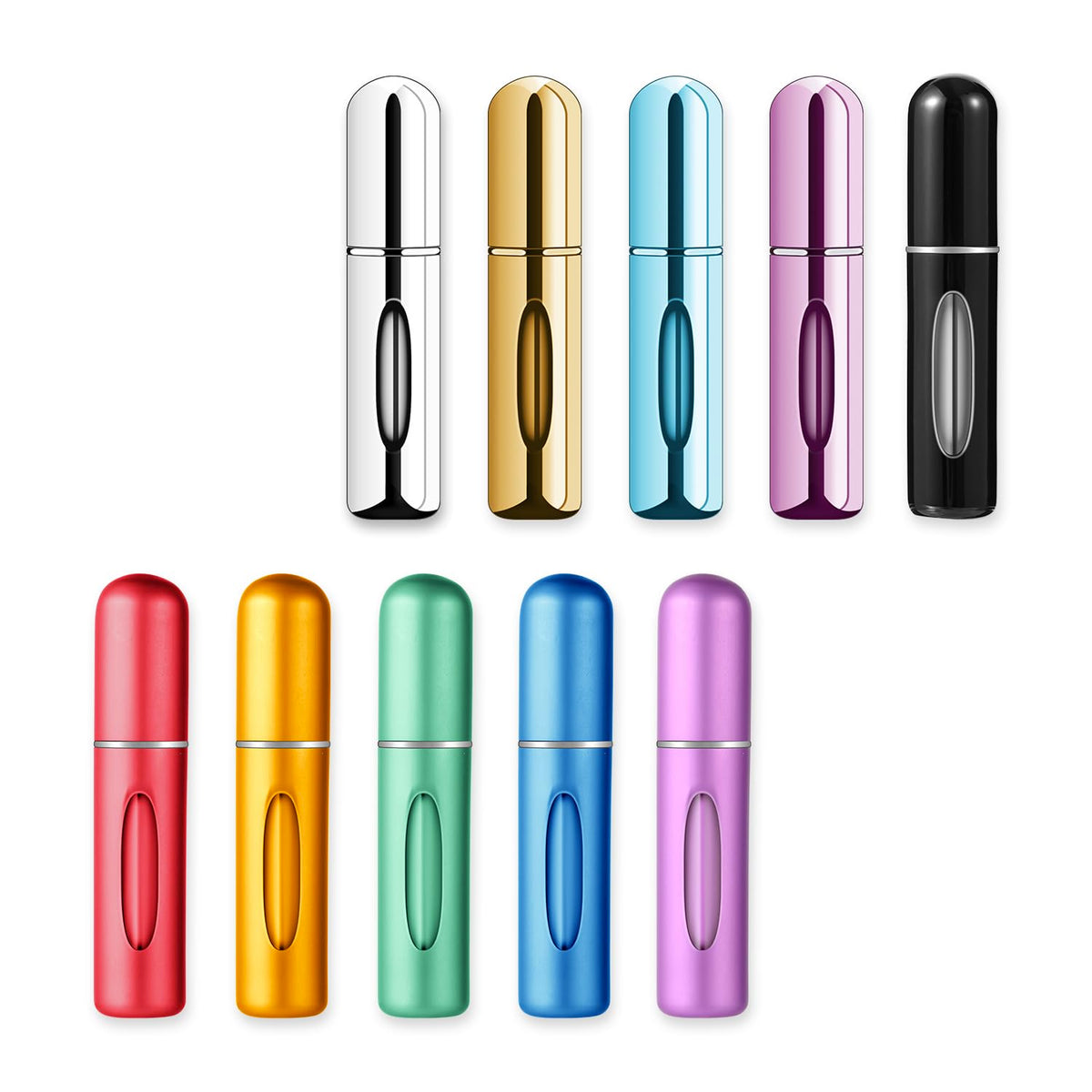 Egashow clear inner vial displaying remaining perfume level for easy monitoring