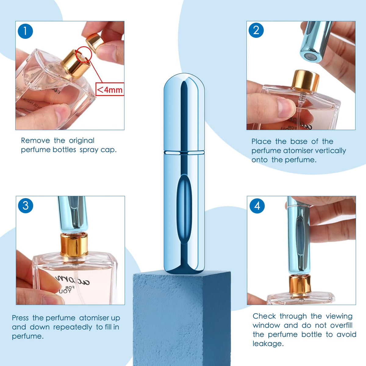 Egashow atomizers in a handbag demonstrating easy carrying and on-the-go refresh