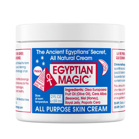 Egyptian Magic 2oz jar front view showing compact packaging and travel-friendly size