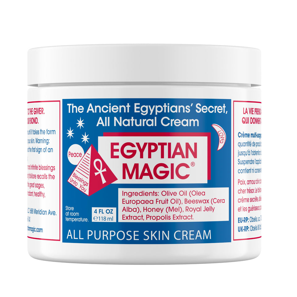 Egyptian Magic jar front view showing packaging and multiuse benefit