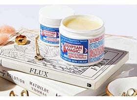 Egyptian Magic used on hair ends to show smoothing and conditioning benefit