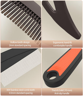 EHBELIF rubberized curved handle for secure grip and comfortable massage control