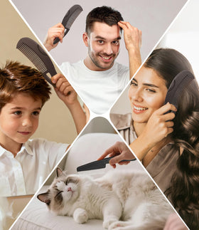 EHBELIF comb beside ruler to show compact travel-friendly dimensions and portability