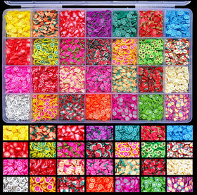 EHOPE clear box front view showing 28 organized fruit styles and convenience