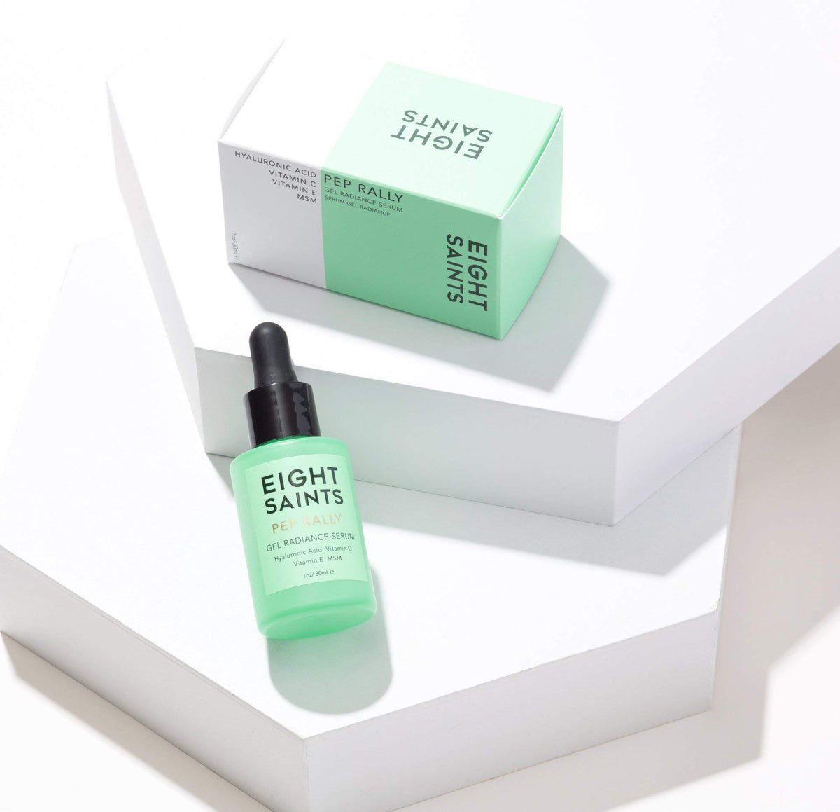 Eight Saints serum dropper dispensing clear texture for fast absorption