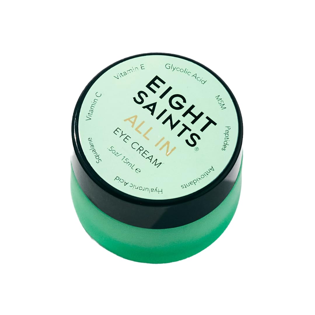 Eight Saints jar front view showing clean packaging and compact size