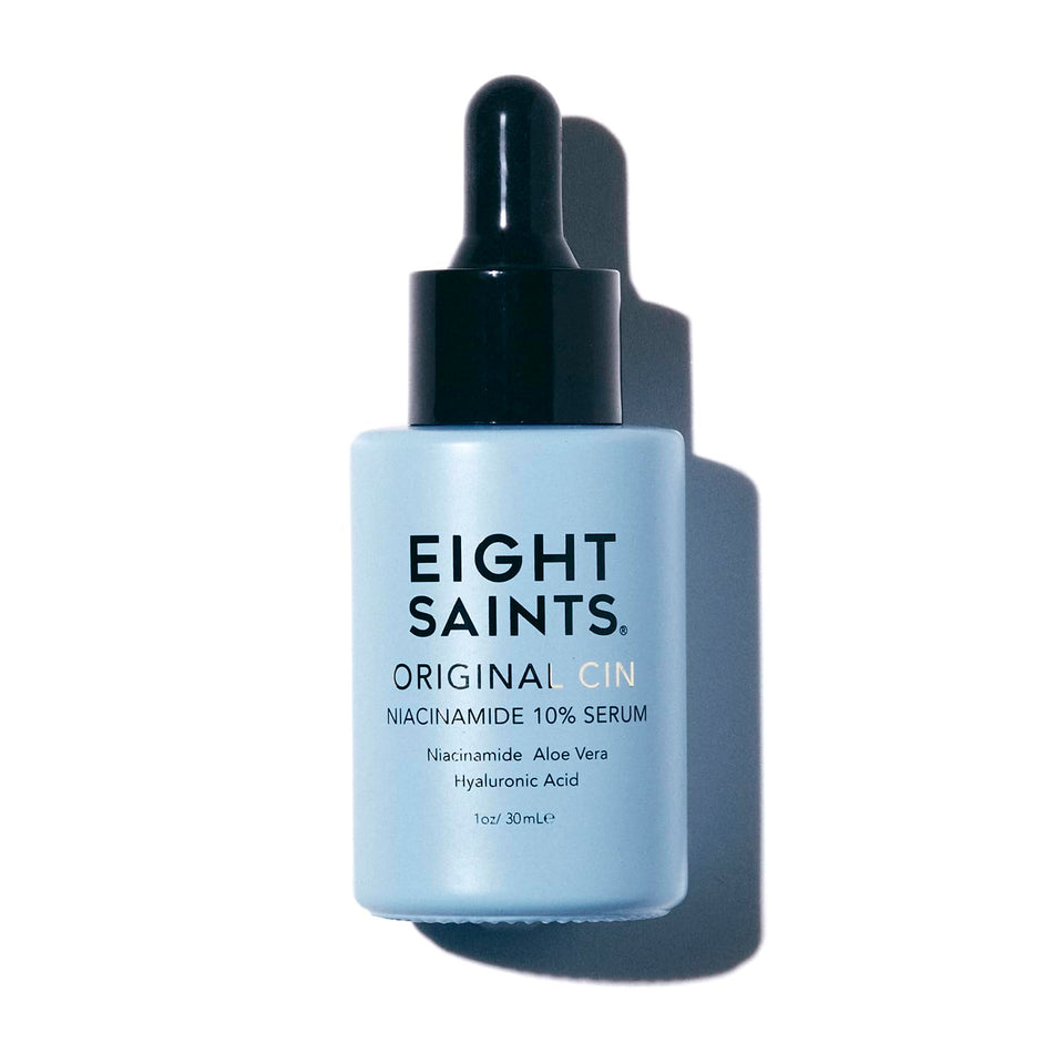 Eight Saints front bottle showing clean packaging and product benefit