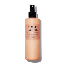 Eight Saints front packaging showing bottle and coconut scent benefit