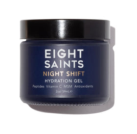 Eight Saints front packaging showing 2 oz jar and clear label, easy-to-identify brand benefit