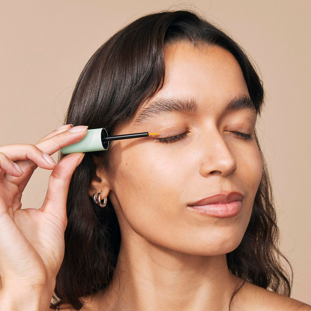 Eight Saints serum texture close-up droplet demonstrating lightweight hydrating formula