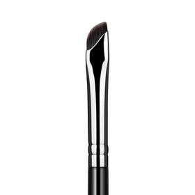 EIGSHOW angled eyeliner brush front view showing sleek design and control