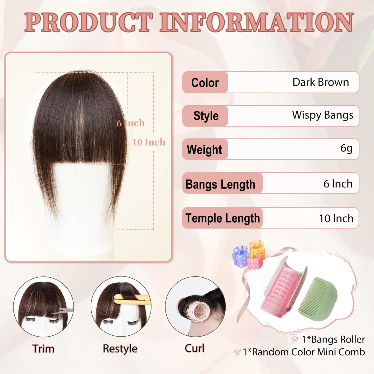 EINAEY close-up of wispy hair ends highlighting realistic texture