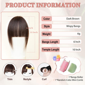 EINAEY close-up of wispy hair ends highlighting realistic texture