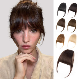 EINAEY front view dark brown bangs showing natural blend benefit