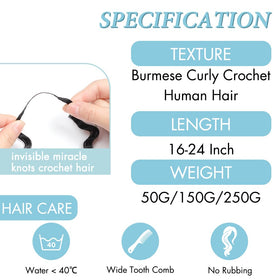 EINbeauty invisible miracle knots detail for seamless scalp appearance
