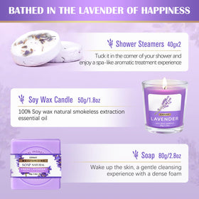 EIRNAY bath scene with person enjoying lavender soak illustrating stress-relief benefit