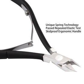 Ejiubas dual-end tool detail showing cutter and curved pusher for two-step nail care
