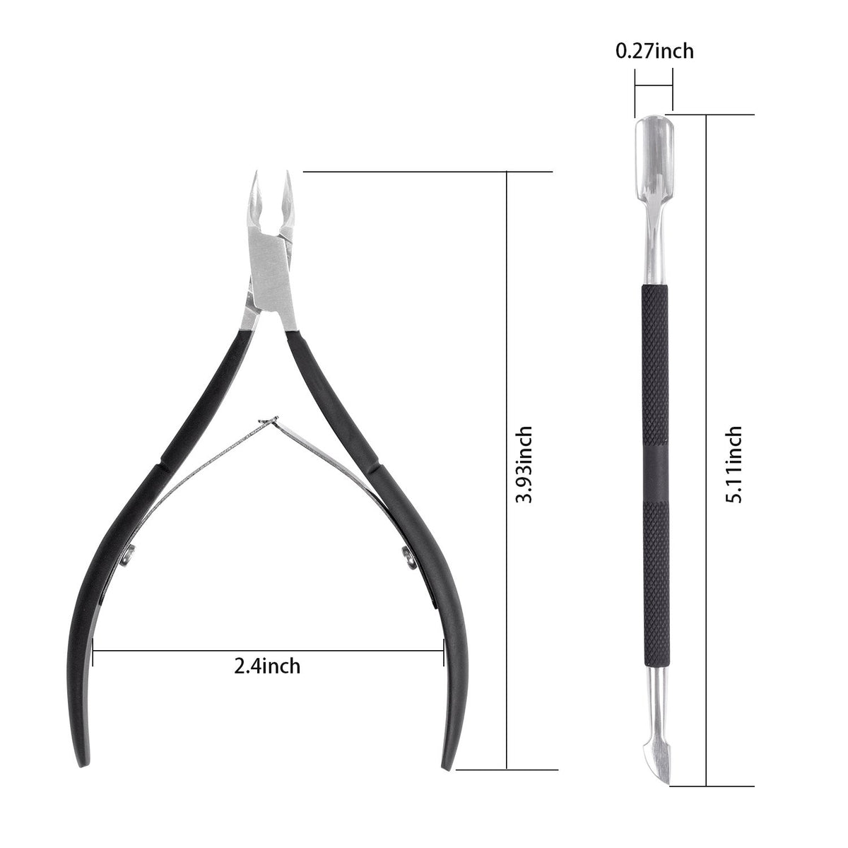 Ejiubas tool in use during manicure demonstrating accurate trimming and clean results