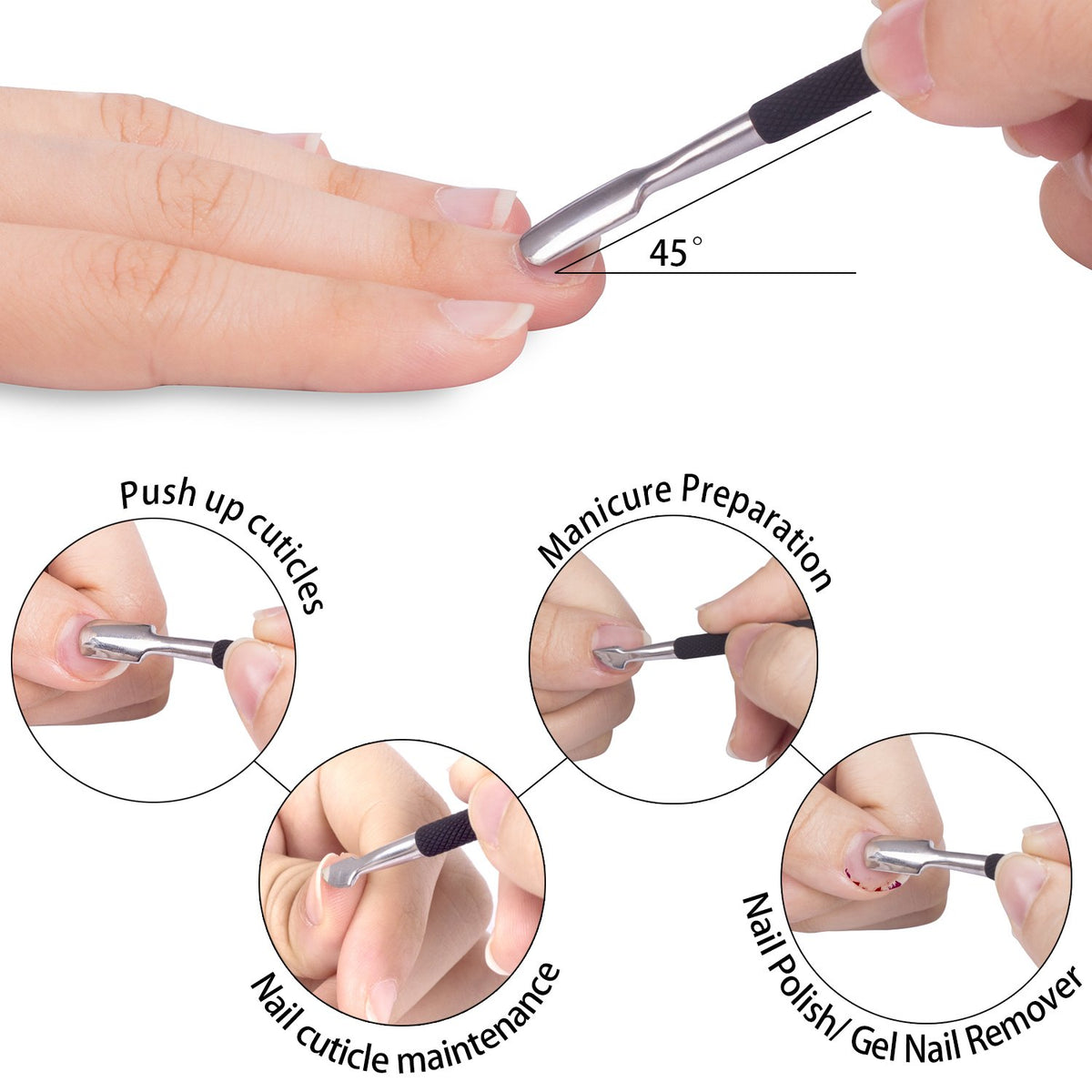 Ejiubas ergonomic non-slip rubber grips visible for steady control and comfort