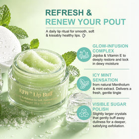 EJW close-up of sugar crystals texture revealing exfoliating effectiveness
