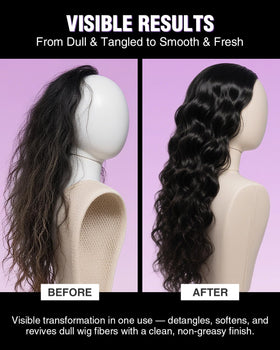 EJW fiber texture detail showing smoother strands after conditioning