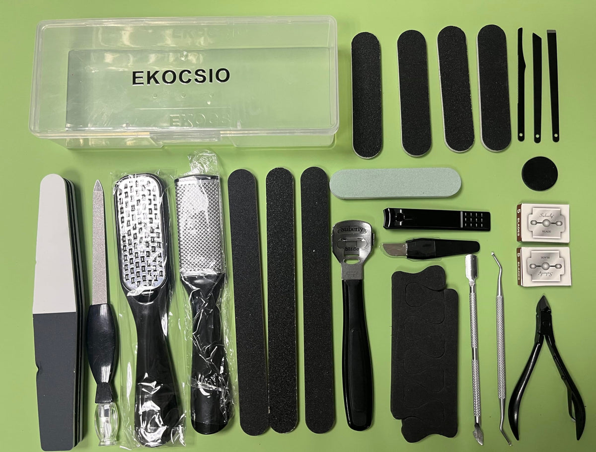 EKOCSIO tool label and identification shot showing each instrument and its function