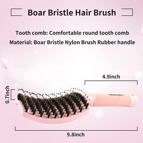 EKONAER brush in use with blow dryer showing reduced drying time and better airflow