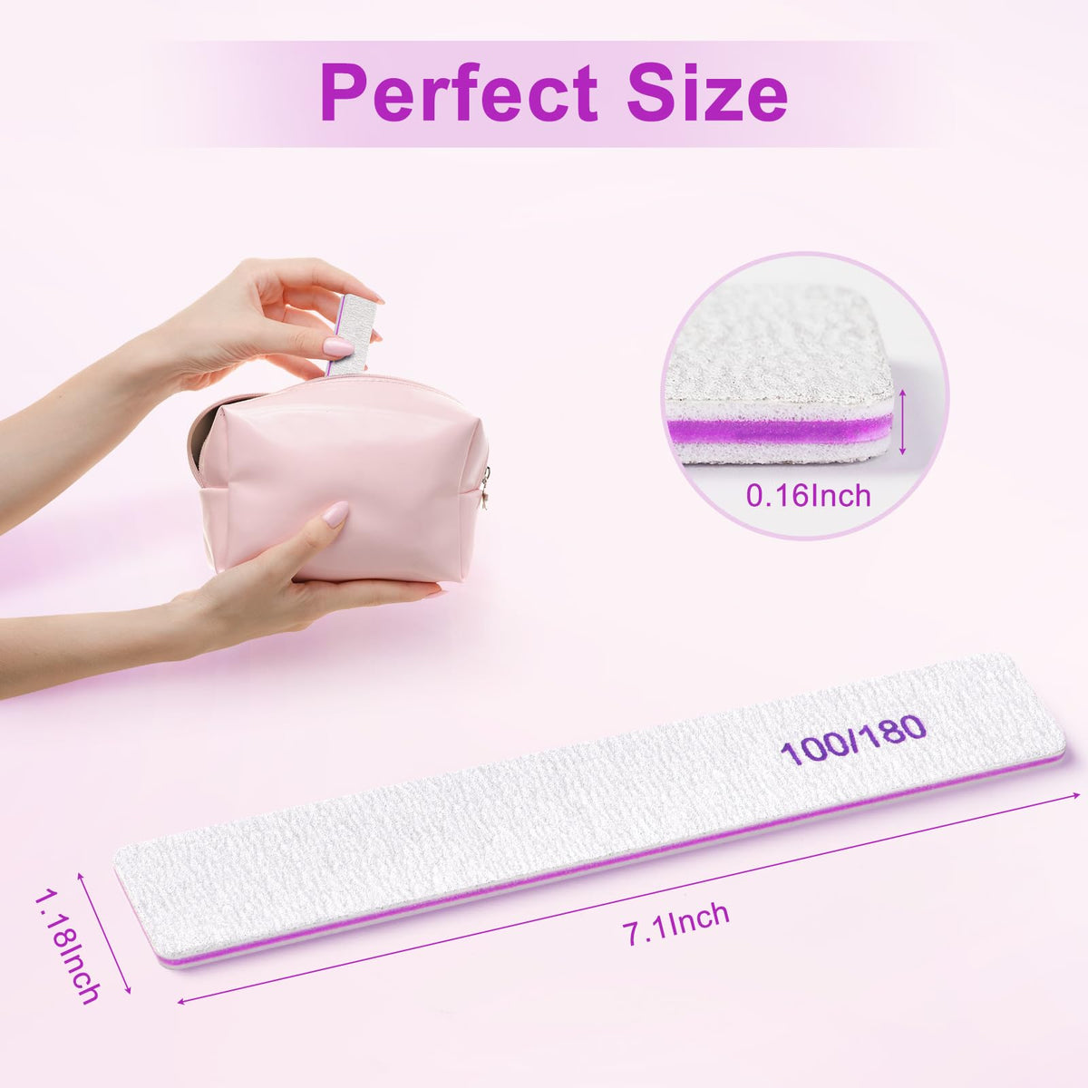 Ekrnlyi file length scale with ruler demonstrating 7.1-inch reach advantage